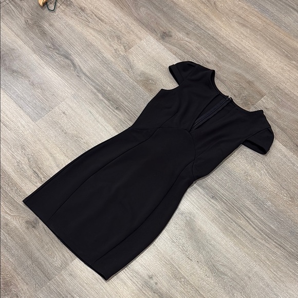 Deep V Black Dress - Picture 7 of 9